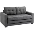 Miniatyrbillede 1 af 5: Rootz Sovesofa - Foldesofa - 2-personers stofsovesofa - Sofa - Sofa - Med sovefunktion - Sofasæt - Grå - 147,5 x 75 x 85 cm