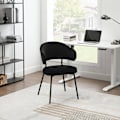 Miniatyrbillede 4 af 8: Rootz spisestuestol - Velvet spisestuestol - polstret stol - Ergonomisk ryglæn - 54cm x 83,5cm x 52cm, 1 par