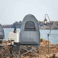 Miniatyrbild 3 av 11: Rootz Allt-i-ett campingset - Pop-up-tält - Bärbar tältsäng - Sovsystem utomhus - Slitstark Oxford-nylon - Myggskydd - Enkel transport - 193 cm x 160