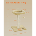 Miniatyrbild 6 av 8: Rootz Cat skrapstolpe - Kitty Scratcher - Sisalstolpe - Skyddar möbler - 60cm x 30cm x 40cm