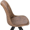 Miniatyrbillede 7 af 9: Rootz spisestuestolesæt - polstret stol - massive træben - Ergonomisk ryglæn - Gulvbeskyttere - 39D x 43W x 83H cm