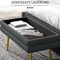 Miniatyrbild 5 av 10: Rootz stoppad förvaringsbänk - Accentbänk - Sittbänk - Modern Scandi Design - Gott om förvaring - Bekväma sittplatser - 79,5 cm x 37,5 cm x 43 cm - Mö