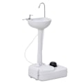 Miniatyrbild 1 av 10: Rootz Portabelt handfat utomhus - Mobilt handfat - Campingdisk - Integrerad tvålautomat - 51 cm x 33,5 cm x 103 cm