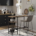 Miniatyrbillede 2 af 5: Rootz Bar bord - Vinglasholder - Industriel - Brun / Sort - 110 x 40 x 90 cm (LxBxH)