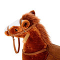Miniatyrbillede 7 af 8: Rootz børne gyngehest - brun - plys, poppel - 29,13 cm x 11,02 cm x 25,6 cm