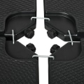 Miniatyrbillede 5 af 6: Rootz Parasol Stand - Paraply Stand - 4-delt Parasol Stand - Fyldbar - Sort - 100 x 100 x 8 cm