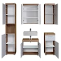 Miniatyrbillede 11 af 11: Rootz Badeværelsessæt - Badeværelsesskabe - Højglans - 163 x 190 x 34 cm White High gloss