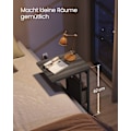 Miniatyrbillede 3 af 7: Rootz Modern Sidebord - Endebord - Sengebord - Spånplade - Stål - Polyesterstof - 30cm x 40cm x 62cm