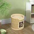 Pikkukuva 2 / 9: Rootz Cat Tower Barrel - Raaputustolppa - Raapimispuu - Lastulevy - Sisalköysi - 38cm x 37cm - Khaki+beige