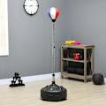 Miniatyrbillede 2 af 6: Rootz Punching Ball - Højdejusterbar - Fyldbar base - Stål - Kunstlæder - Sort + Rød + Hvid - Ø48 x 147-165H cm
