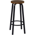 Miniatyrbild 5 av 8: Rootz Modern Bar Pall - Skandinavisk Style Pall - Industrial Design Pall - Robust & hållbar - Ergonomisk komfort - Enkel montering - 30cm x 72cm