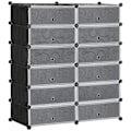 Miniatyrbillede 10 af 10: Rootz Shoe Rack - Storage Organizer - Shoe Shelf - Modular Design - Holder 24 par - 94 cm x 37 cm x 108 cm