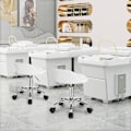 Miniatyrbillede 7 af 7: Rootz Justerbar drejelig kontorstol - Skrivebordsstol - Rullestol - Ergonomisk design - Højdejusterbar - Komfortabel siddeplads - 53cm-65,5cm Højde