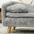 Pikkukuva 9 / 11: Rootz Dog -sohva - Pet -sohva - Koiran istuin - pehmeä muhkea mukavuus - 70 x 42,5 x 38,5 cm harmaa