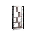 Miniatyrbillede 1 af 5: Rootz 2 Reol - Reoler - Industriel - Træ - Jernramme - Grå / Sort - 74 x 30 x 154,5 cm (LxBxH)