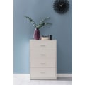 Miniatyrbillede 2 af 7: Rootz Design Skænk Hvid Højglans 60x90x30 cm Skænk Træ Moderne - Smal skuffe kommode Spisestue - Lille universalskab entre Linned kommode soveværelse
