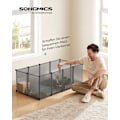 Miniatyrbild 2 av 8: Rootz DIY Grey Storage Cube Organizer - Plasthylla - Modulära hyllor - Enkel montering - Lättvikt - Mångsidig - 125cm x 63cm x 42cm