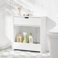 Miniatyrbillede 5 af 6: Rootz Badeværelse Toiletpapir Rolle Holde-Badeværelseshylde Smal hylde Opbevaringsskab- B55 x D20 x H60cm