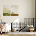 Miniatyrbillede 4 af 7: Rootz Dwarf Rabbit -kabinet - Lille kæledyr Hutch - Animal Habitat - Sikker og rummelig - 140 x 70 x 105 cm