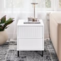 Miniatyrbillede 2 af 8: Rootz Bedside Table - Nightbord - End Table - Organized Storage - 40x48x40cm - Industrial Style - Safe & Sturdy MDF