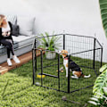 Pikkukuva 2 / 10: Rootz Dog Fene - PET -kotelo - 6 paneeli PlayPen - Taitava ja kestävä teräs - suorakulmio 160x80x80cm - ihanteellinen pentuille ja keskisuurille koiri