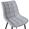 Miniatyrbild 6 av 7: Rootz Set med 4 matstolar - Moderna köksstolar - Snygga sittplatser - Slitstark metallstomme - Ergonomisk komfort - Golvskydd - 46 x 40,5 cm Sitsstorl