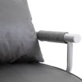 Pikkukuva 5 / 5: Rootz Relax nojatuoli - Vierassänky - Käsinoja - 3-in-1 - Chaise Longue - Tyyny - Harmaa - 65 x 69 x 80 cm