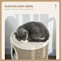 Miniatyrbillede 5 af 10: Rootz Cat Scratching Barrel - Kitty Condo - Cat Tree - Blødt plys - Sisal Rope - Sleep Cave - 38cm x 70cm - Brun
