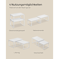 Miniatyrbillede 7 af 7: Rootz 4-lags kagerol - Cupcakestativ - Metaltræmateriale - Nem montering - Pladsbesparende - Alsidig brug - 19,5 cm x 29,7 cm x 15,8 cm - Cloud White-