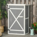 Miniatyrbillede 2 af 10: Rootz Haveskur - Haveopbevaringsskur - Haveskab - Redskabsskur - Haveredskabsskur - Grå - 75 x 56 x 115cm