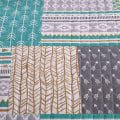 Miniatyrbild 8 av 9: Rootz Luxurious Patchwork sängöverkast - Quiltat täcke - Vändbart täcke - Mjuk stoppning - Mångsidig stil - Lättskött - 100 % polyester - Flera storle