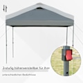 Miniatyrbillede 5 af 10: Rootz Garden Pavilion - Folding Pavilion - Marquee -telt - UV -beskyttelse - 2,95 x 2,64 m