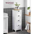 Miniatyrbillede 2 af 7: Rootz Sideskab - Kommode - Opbevaringsorganisator - Funktionelt design - Robust udførelse - Pladsbesparende - 30 cm x 82 cm x 30 cm - Hvid - MDF-plade