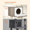 Miniatyrbillede 7 af 7: Rootz Kattetræ - Kradsestolpe - Kattetræ med platforme - Katteklatretræ - Katteaktivitetstræ - Kattelegetræ - Moderne kattetræ - Kattetræhus - Spånpla