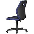 Miniatyrbild 2 av 7: Rootz barnstol svart - blå för barn från 6 med ryggstöd - Barnsnurrstol ergonomisk barnkontorsstol - Ungdomsstol justerbar i höjdled - Barnstol utan a