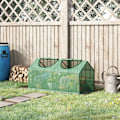 Miniatyrbild 6 av 7: Rootz Mini Greenhouse - Litet växthus för utomhusbruk med slitstarkt PE-skydd - Observationsfönster - Grön - 119 x 60 x 60 cm