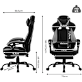 Miniatyrbillede 3 af 8: Rootz Ultimate Gaming Chair - Kontorstol - Ergonomisk stol - Pocket Spring Pude - Åndbar Mesh - Justerbar komfort - 120-127,5 cm x 57 cm x 51,5 cm