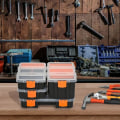 Miniatyrbillede 2 af 10: Rootz Værktøjsopbevaringsboks - Multifunktionel Værktøjskasse - Sorteringskasse - Små dele - Opbevaringsdele - Orange/Sort - 28,7 x 22,5 x 5,5 cm