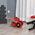 Miniatyrbillede 2 af 5: Rootz 2-i1 håndvægtssæt - Fitness Muscle - 20 kg - Rød + Sort - 21,5 x 21,5 x 3,8 cm
