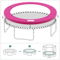 Miniatyrbild 5 av 7: Rootz Trampolinfälgskydd - Trampolinkantskydd - Trampolinskydd - Trampolinstoppning - Trampolinramskydd - Rosa