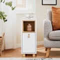 Miniatyrbillede 2 af 8: Rootz Sofa Side Bord - End Table - Bedside Cabinet - MDF & Pine - 3 skuffer & rum - 24x60x60cm