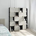 Pikkukuva 5 / 8: Modulaarinen Rootz-vaatekaappi - Mukautettava vaatekaappi - Säädettävä säilytysyksikkö - Kestävä, monipuolinen, helppohoitoinen - 185 cm x 185 cm x 35