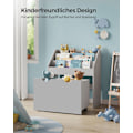 Miniatyrbillede 3 af 6: Rootz Children's Dove Grey Hylde - Børne reol - Opbevaringsorganisering - MDF spånplade - Anti-Tip - Nem montering - 29,5 cm x 62,5 cm x 70 cm