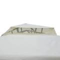 Pikkukuva 4 / 7: Rootz Gazebo - Puutarhapaviljonki - Paviljongin teltta - Juhlateltta - 4 X sivuseinällä - Säänkestävä - Metalli/polyesteri - Kermanvalkoinen - 2,94 x