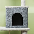Miniatyrbillede 8 af 11: Rootz 52 "Cat Tree - Activity Scratching Post - Play Center - Sisal for Claw Care - 55L X 44W X 132H CM - Grå
