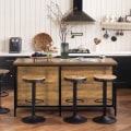 Miniatyrbillede 4 af 7: Rootz kommodebuffet - Køkkenø - Køkkenskab - Alsidig opbevaring - Justerbar hylde - Rummeligt design - MDF og metalramme - 170 cm x 89 cm x 60 cm