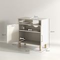 Miniatyrbillede 3 af 6: Rootz Badeværelse Enhed Vaskbassinskab - 2 Door Badeværelse Opbevaring - Justerbare hylder - Fugtbestandig - 60x30x63 cm