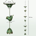 Miniatyrbillede 3 af 10: Rootz 3er Set Rain Chain - Drain Chain - Rainflow Chain - Korrosionsbestandig - 123 cm X Ø12CM til let havedekoration