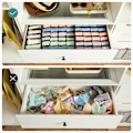 Miniatyrbild 8 av 9: Rootz 8-delat set Underkläder Organizer - Underkläder Förvaring - BH och trosa Organizer - Non-Woven Tyg - 32cm x 32cm x 10cm