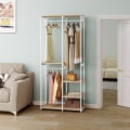Miniatyrbillede 2 af 8: Rootz multifunktionelt tøjstativ - Organizer - Garderobestativ - Rigelig opbevaring, Alsidig placering, Holdbar konstruktion - 90 cm x 40 cm x 204,5 c